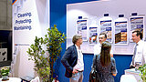 Lithofin Messestand Messebetrieb auf der Marmomac