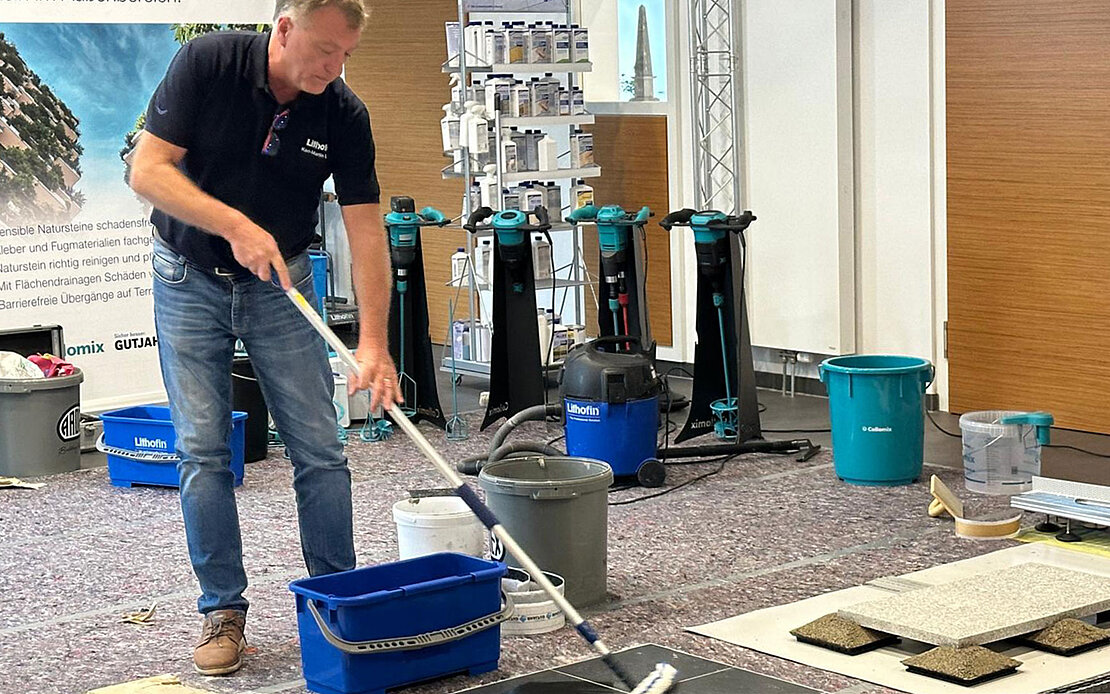 Lithofin Schulung Steinbeisschule Anwendungsvorstellung