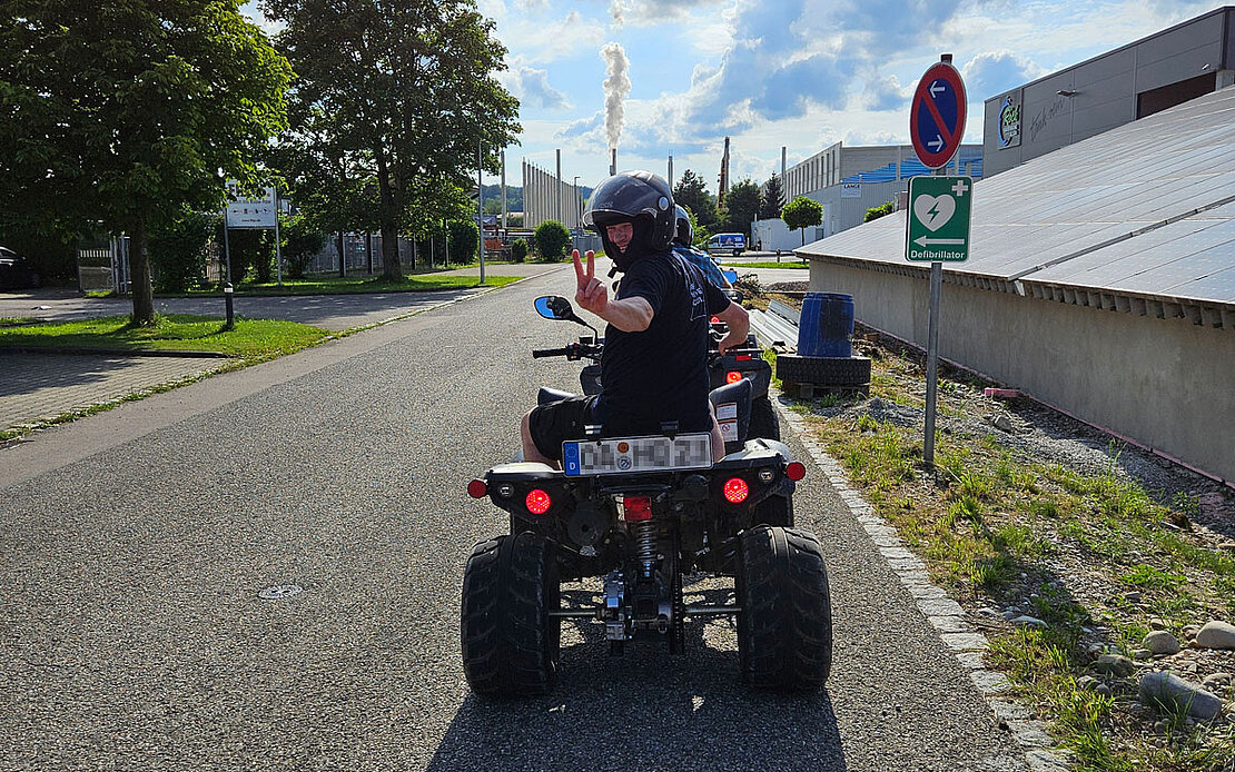 Natursteinschulung Altusried - Quad Tour Los geht's Natursteinschulung Altusried Quad