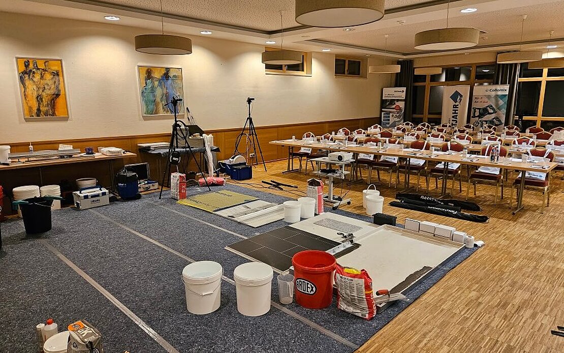 Natursteinschulung innenraum