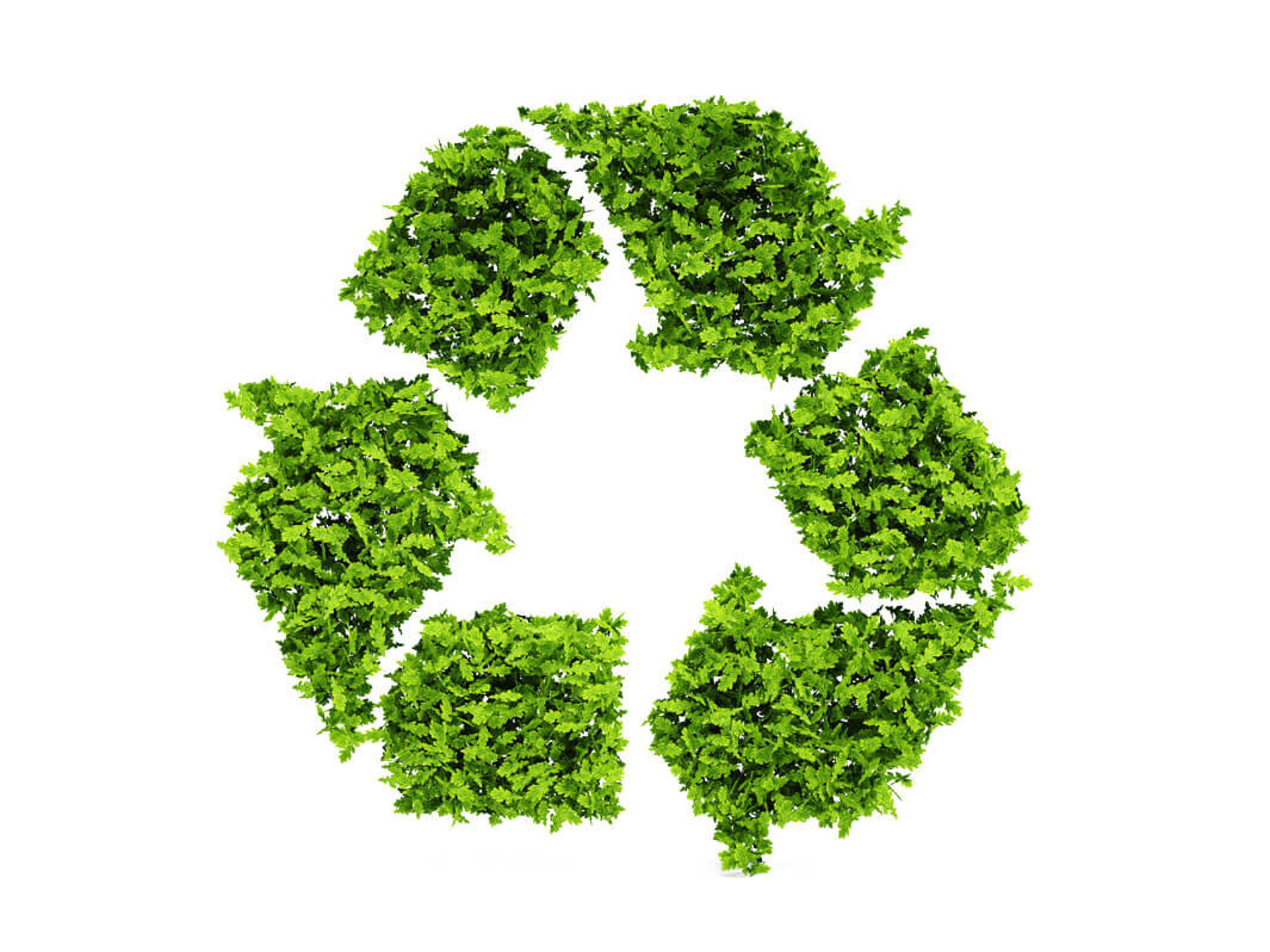 GRünes Recyclingsymbol
