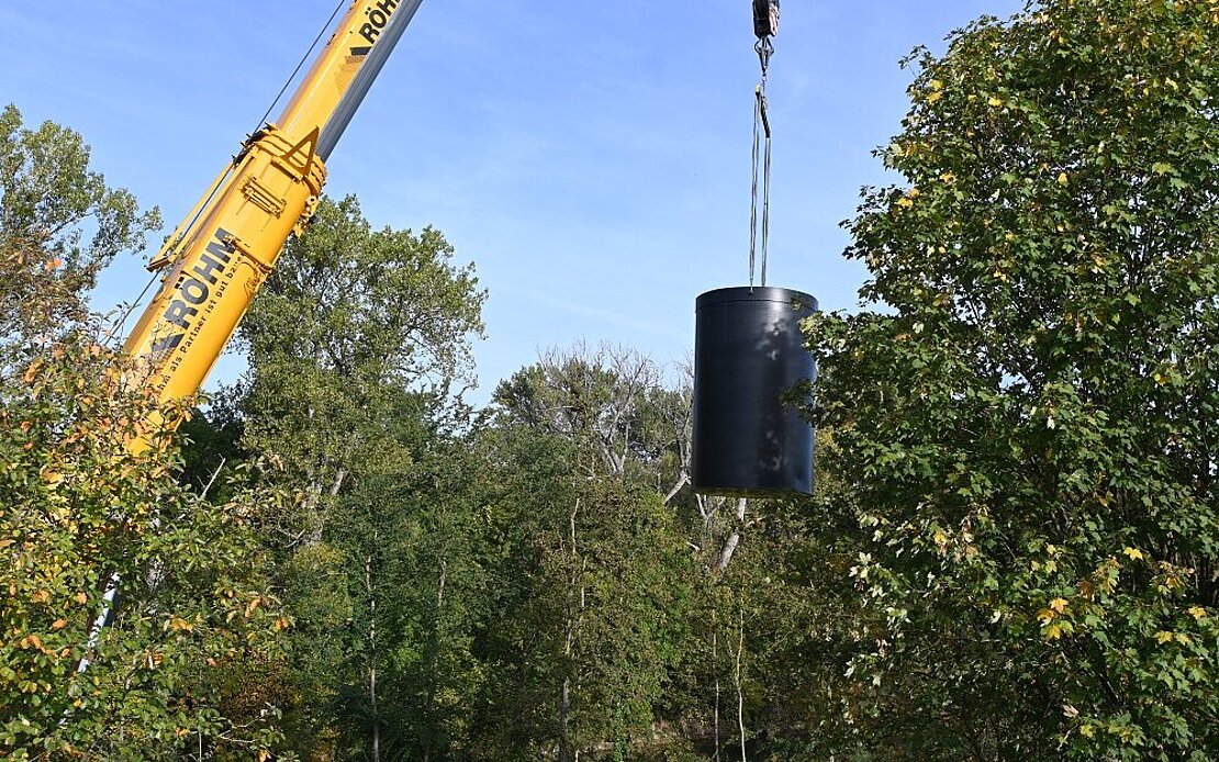 Anlieferung neuer Tank