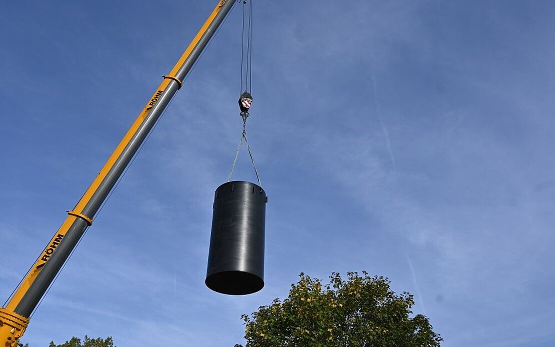 Anlieferung neuer Tank