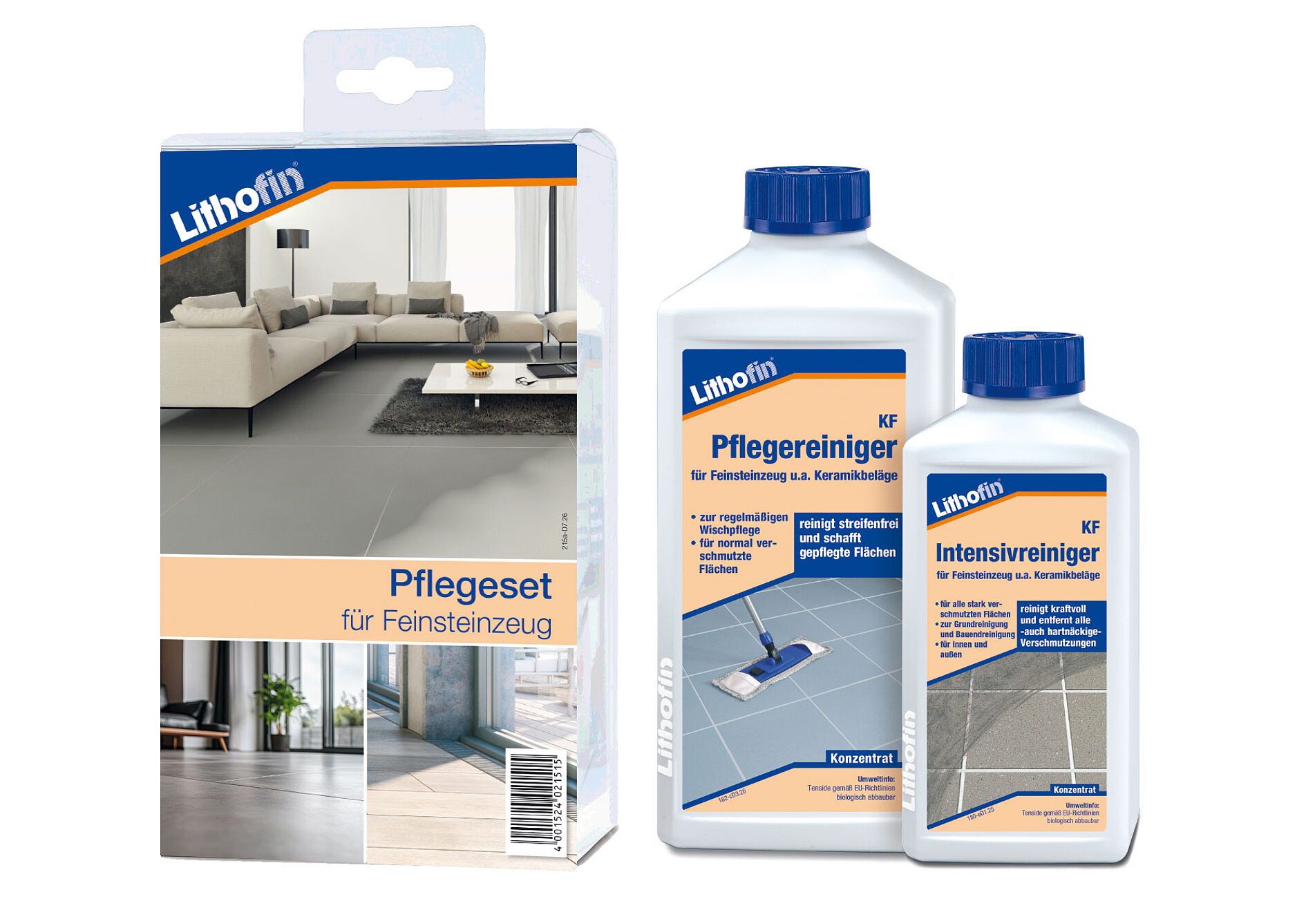 Pflegeset für Feinsteinzeug