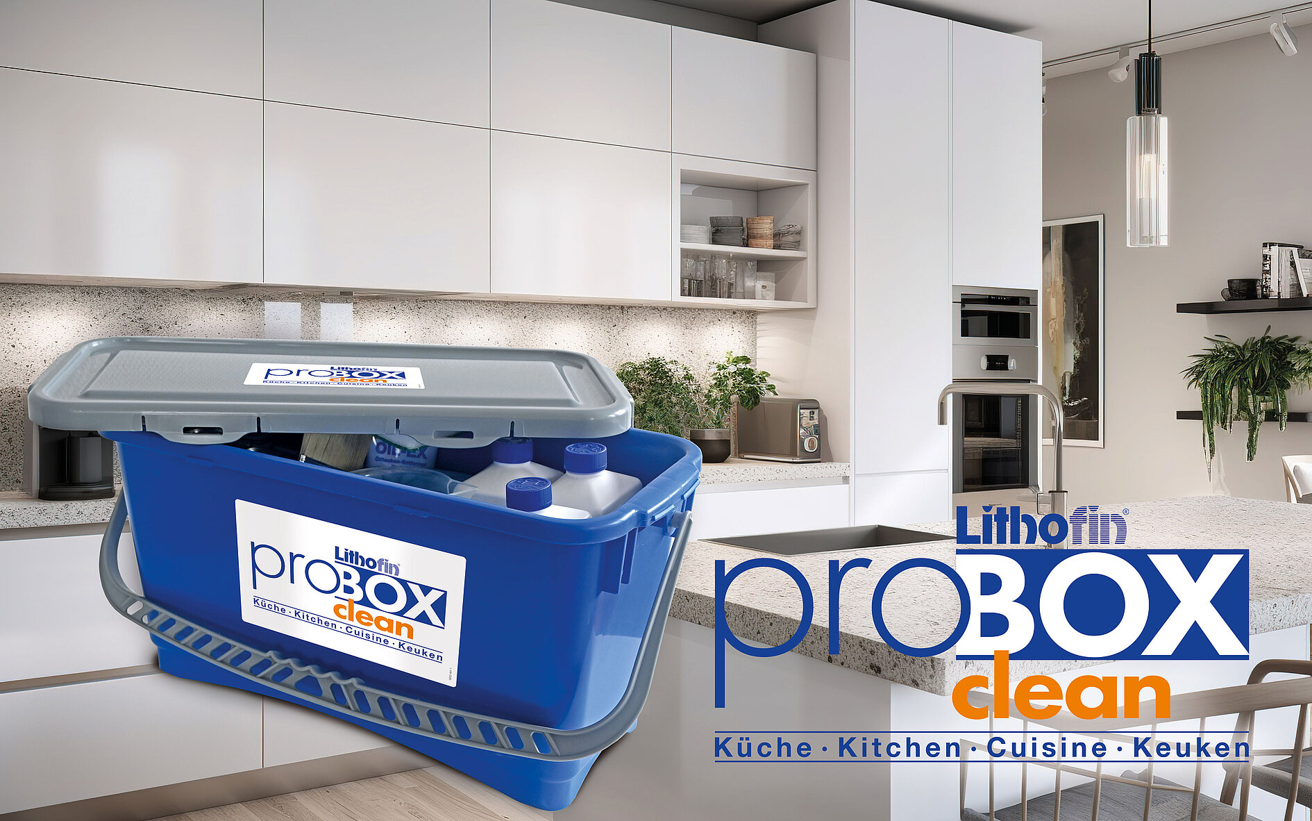 Lithofin ProBox Clean vor Küche