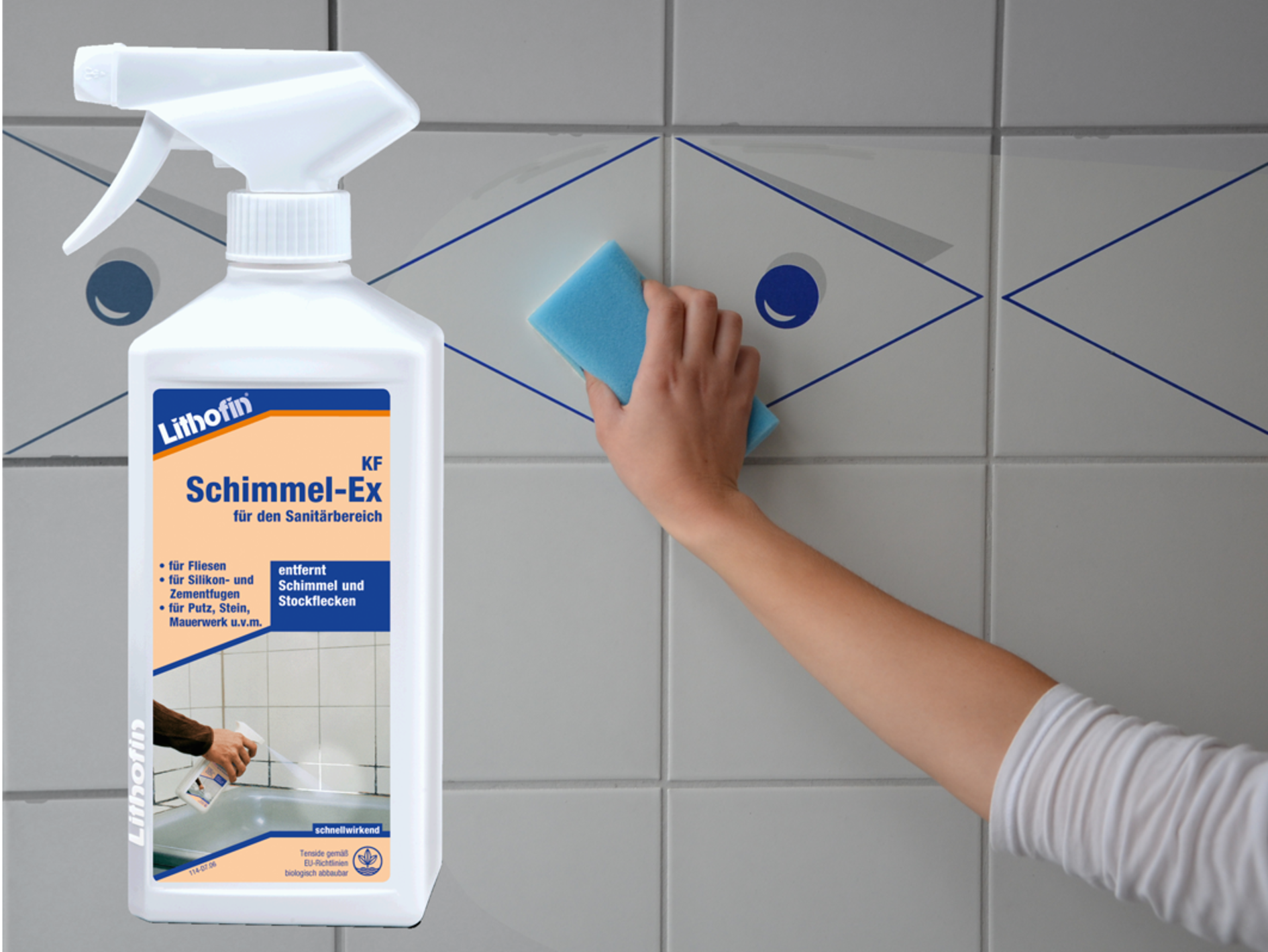 Lithofin Schimmel-Ex Produktbild vor Badfließen