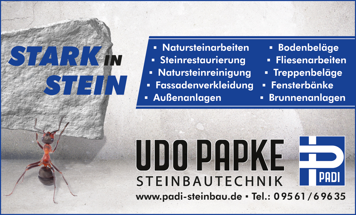 Logo PADI - Steinbautechnik e.K.